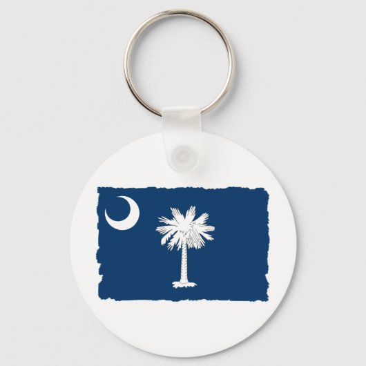 vlag van de staat South Carolina Sleutelhanger (Voorkant)