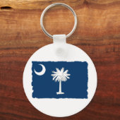 vlag van de staat South Carolina Sleutelhanger (Voorkant)