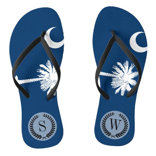 vlag van de staat South Carolina Teenslippers (Voetbed)