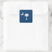 vlag van de staat South Carolina Vierkante Sticker (Tas)