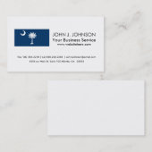 vlag van de staat South Carolina Visitekaartje (Voorkant / Achterkant)