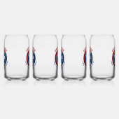 VLAG VAN DE STAAT TENNESSEE VOLUNTEER BLIKVORM GLAS (Links)