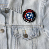 VLAG VAN DE STAAT TENNESSEE VOLUNTEER RONDE BUTTON 5,7 CM (In situ)