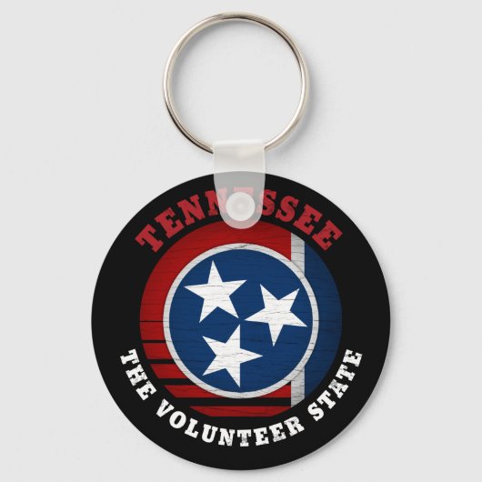 VLAG VAN DE STAAT TENNESSEE VOLUNTEER SLEUTELHANGER (Voorkant)