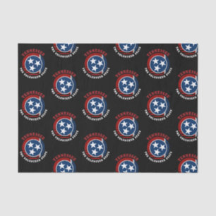 VLAG VAN DE STAAT TENNESSEE VOLUNTEER TISSUEPAPIER