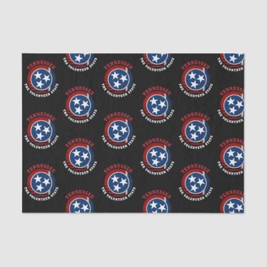 VLAG VAN DE STAAT TENNESSEE VOLUNTEER TISSUEPAPIER (Voorkant)