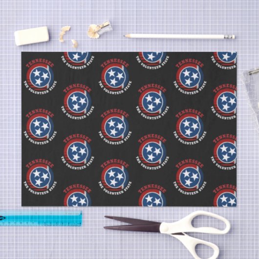 VLAG VAN DE STAAT TENNESSEE VOLUNTEER TISSUEPAPIER (Craft)