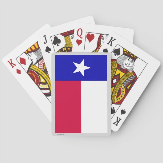 Vlag van de staat Texas Pokerkaarten (Achterkant)