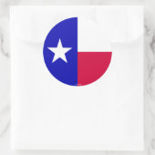 Vlag van de staat Texas Ronde Sticker (Tas)