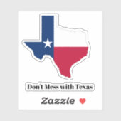 Vlag van de staat Texas Sticker (Vel)