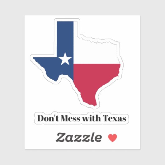 Vlag van de staat Texas Sticker (Vel)