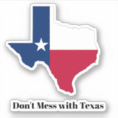 Vlag van de staat Texas Sticker (Voorkant)