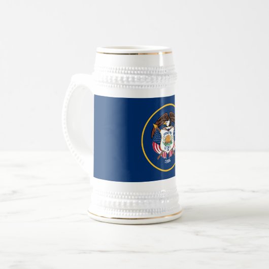 Vlag van de staat Utah Bierpul (Voorkant links)