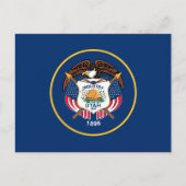 Vlag van de staat Utah Briefkaart (Voorkant)