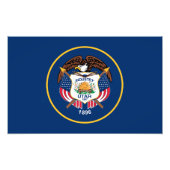 Vlag van de staat Utah Foto Afdruk (Voorkant)