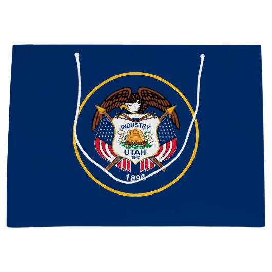 Vlag van de staat Utah Groot Cadeauzakje (Voorkant)