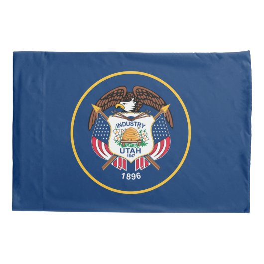 Vlag van de staat Utah Kussensloop (Achterkant)
