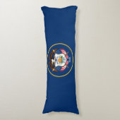 Vlag van de staat Utah Lichaamskussen (Voorkant Verticaal)