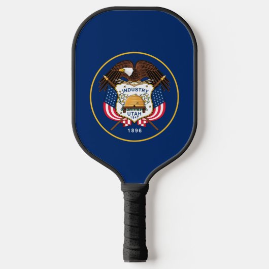 Vlag van de staat Utah Pickleball Paddle (Voorkant)