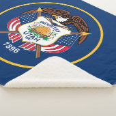 Vlag van de staat Utah Sherpa Deken (3/4)