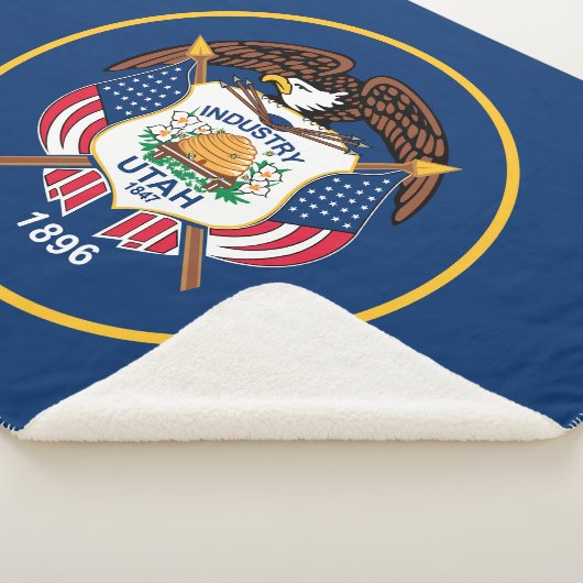 Vlag van de staat Utah Sherpa Deken (3/4)