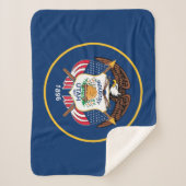 Vlag van de staat Utah Sherpa Deken (Voorkant)