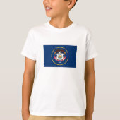 Vlag van de staat Utah T-shirt (Voorkant)