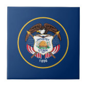 Vlag van de staat Utah Tegeltje (Voorkant)