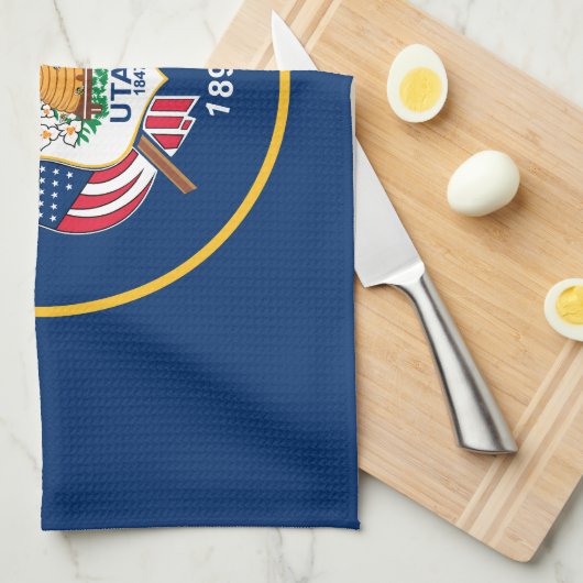 Vlag van de staat Utah Theedoek (Quarter Fold)