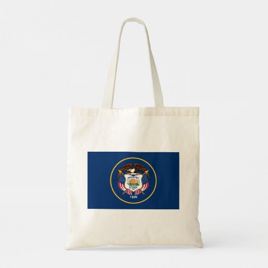 Vlag van de staat Utah Tote Bag (Achterkant)