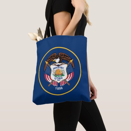 Vlag van de staat Utah Tote Bag (Dichtbij)