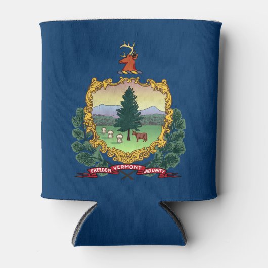 Vlag van de staat Vermont Blikjeskoeler (Voorkant)