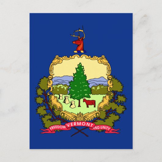 Vlag van de staat Vermont Briefkaart (Voorkant)