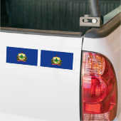 Vlag van de staat Vermont Bumpersticker (Op Truck)