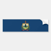 Vlag van de staat Vermont Bumpersticker (Voorkant)