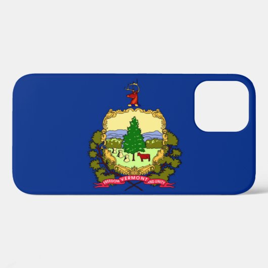 vlag van de staat Vermont Case-Mate iPhone Case (Achterkant (horizontaal))