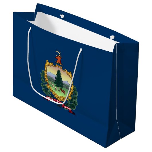 Vlag van de staat Vermont Groot Cadeauzakje (Voorkant Gekanteld)