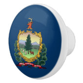 Vlag van de staat Vermont Keramische Knop (Rechts)