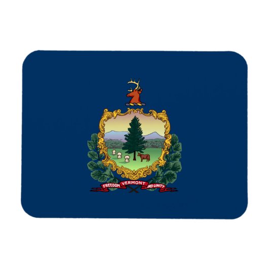 Vlag van de staat Vermont Magneet (Horizontaal)