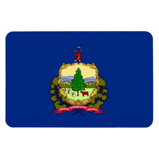 vlag van de staat Vermont Magneet (Horizontaal)