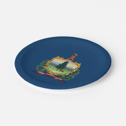 Vlag van de staat Vermont Papieren Bordje (Gekanteld)
