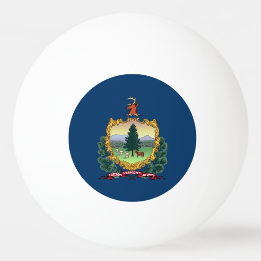 Vlag van de staat Vermont Pingpongbal (Achterkant)