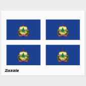 vlag van de staat Vermont Rechthoekige Sticker (Vel)