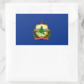 vlag van de staat Vermont Rechthoekige Sticker (Tas)
