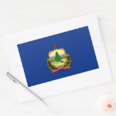 vlag van de staat Vermont Rechthoekige Sticker (Envelop)