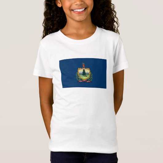 Vlag van de staat Vermont T-shirt (Voorkant)