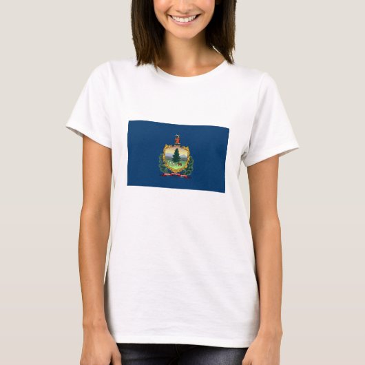 Vlag van de staat Vermont T-shirt (Voorkant)