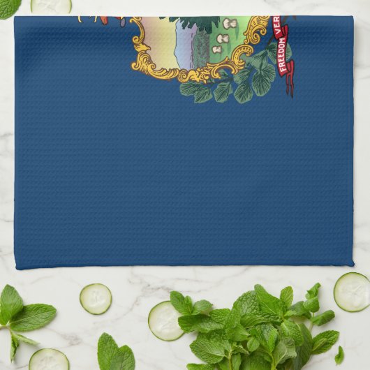 Vlag van de staat Vermont Theedoek (Gevouwen)