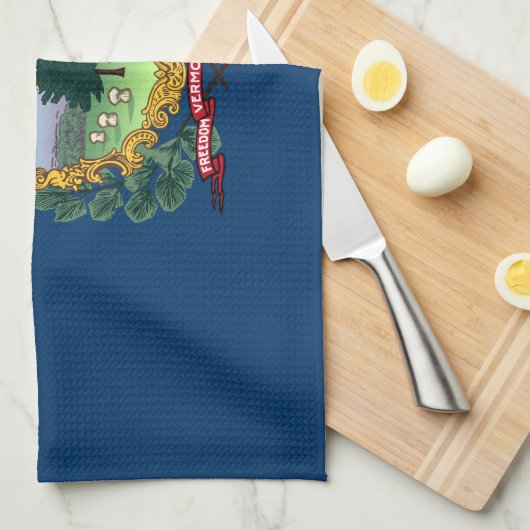 Vlag van de staat Vermont Theedoek (Quarter Fold)