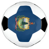Vlag van de staat Vermont Voetbal (Gedraaid)